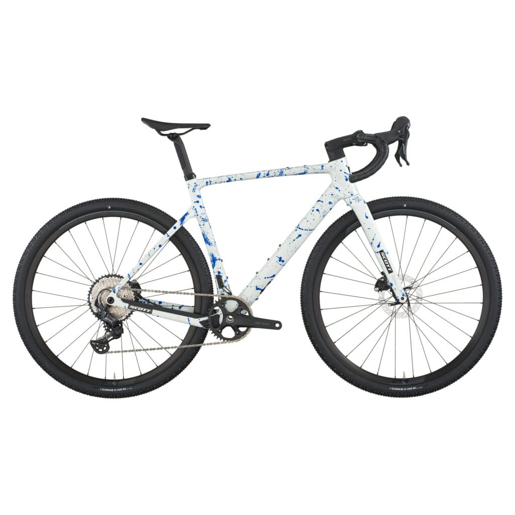 Addict Gravel 30 von SCOTT (Road | Gravel Ride) White - Splatter Blue